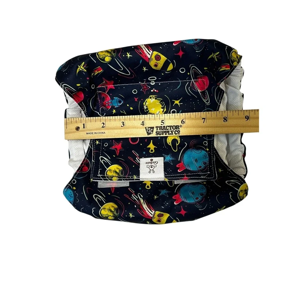 CuteBone Reusable Dog Diaper –‎ Large | Space Print | Washable & Adjustable